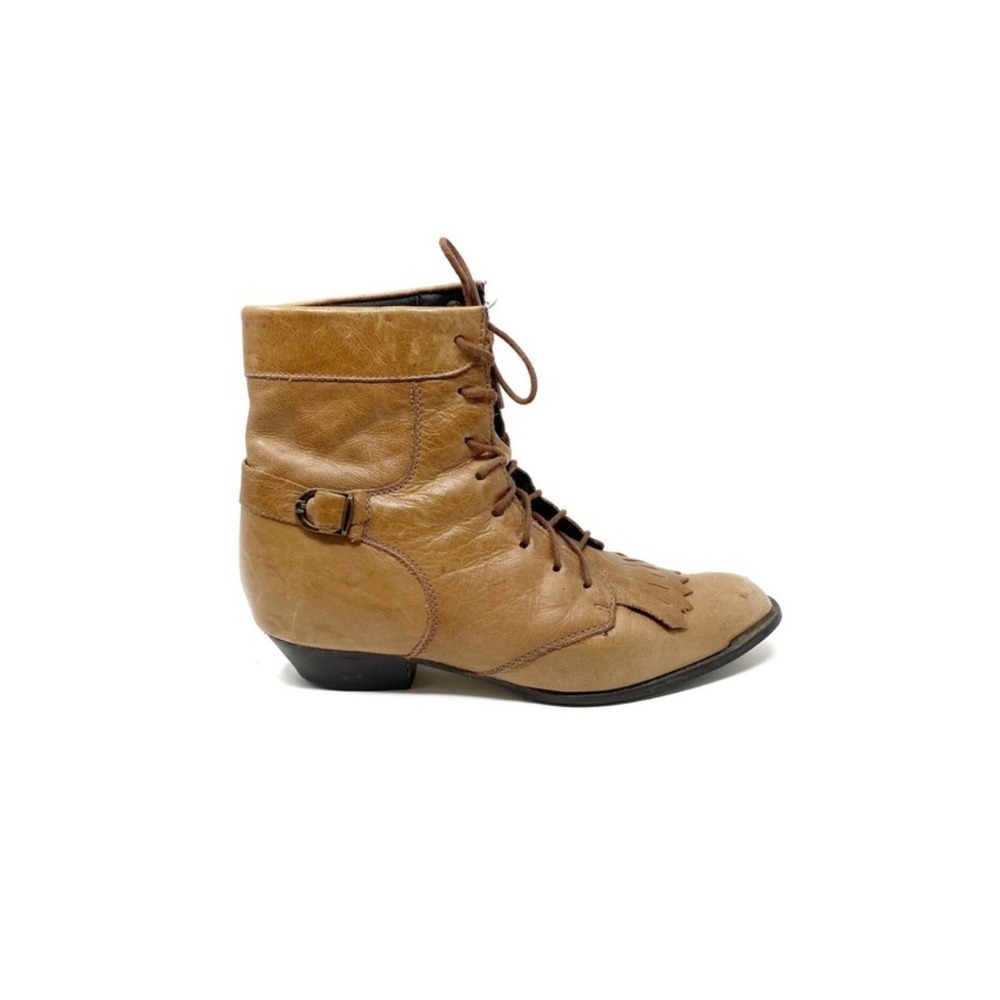 Vintage | Durango | Leather Cowgirl Bootie Size 6.5 Roper